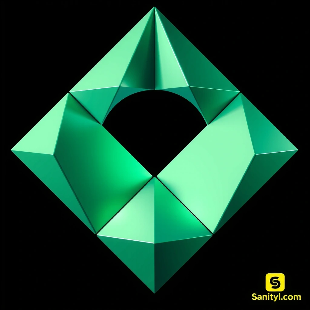 Abstract Geometric Shape Game Asset